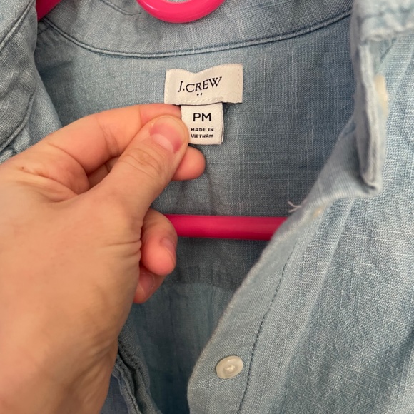 J. Crew Chambray button up - Picture 3 of 3